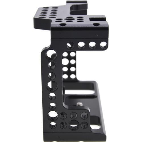 Camera Cage Video Stabilizer 1/4inch Screw Camera Cages With Cold Shoe Mount For Sony A7III/A7M3/A7R3 Cameras For Monitor