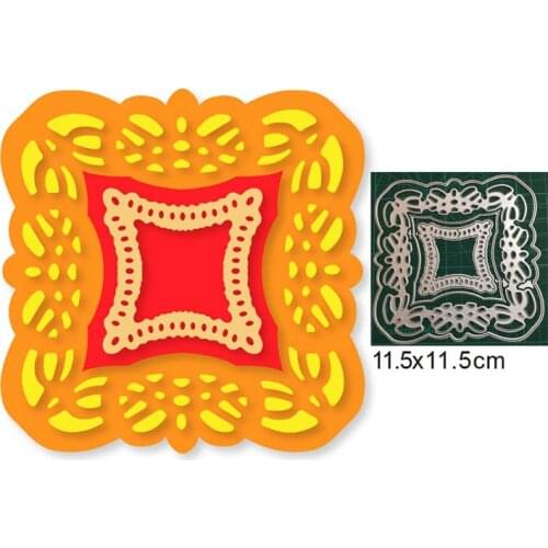 Metal Cutting Dies Lace frame background die cut for DIY Scrapbooking dies Photo Craft dies Handmade Card Punch Art Cutter Dies