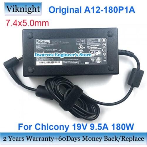 Genuine 19v 9.5a 180w Chicony ac adapter for A12-180P1A new power supply charger laptop AC adapter for Msi gL73 GP73 GEN 8750H