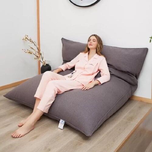 Dropshipping New Multi Purpose Tatami Bean Bag Cover Folding Washable Fabric Sofa Chair Coat For Living Room Relax