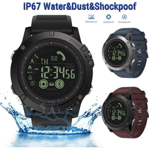 VIBE3 Sport Smart Watch BT Heart Rate IP67 Waterproof All-Weather Monitor Color Touch Screen Music Smartwatch For IOS & Android