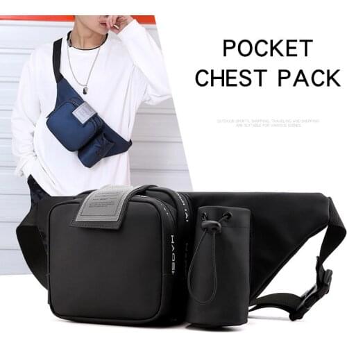 Sports Waist Bag Men Belt Purse Nylon Multi-Function Travel Pack Male Phone Pouch Casual Crossbody Bag Man Chest Bags Fanny Pack