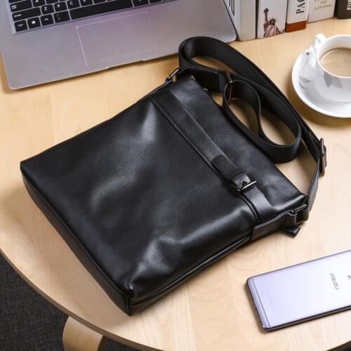 Genuine Leather Shoulder Bag Man Fashion Luxury Small Crossbody Bags for Men Cowhide Mens Cross Body Bag