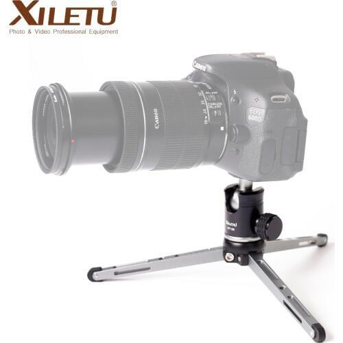 XILETU MT26+XT15 High Bearing Desktop Bracket Mini Tabletop Tripod and Ball Head For DSLR GoPro Sports Camera Smartphone