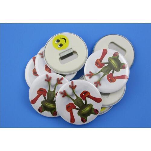 Button Badge Maker Machine + Adjust Circle Cutter+1000 Plastic Pin Badge Buttons Material