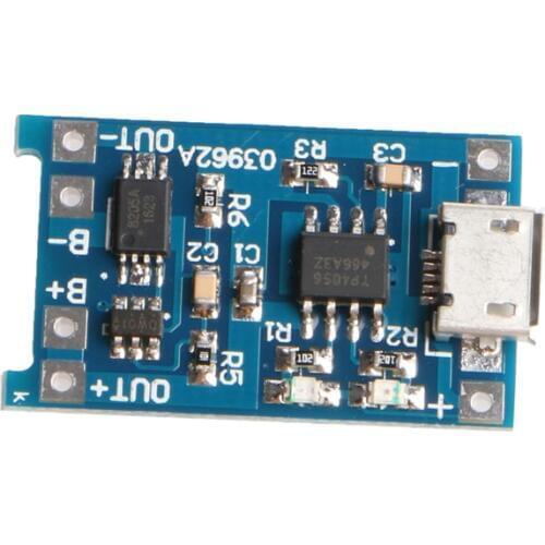 1PC Micro 5V 1A USB 18650 Lithium Battery Charging Board Module+Protection Drop Shipping