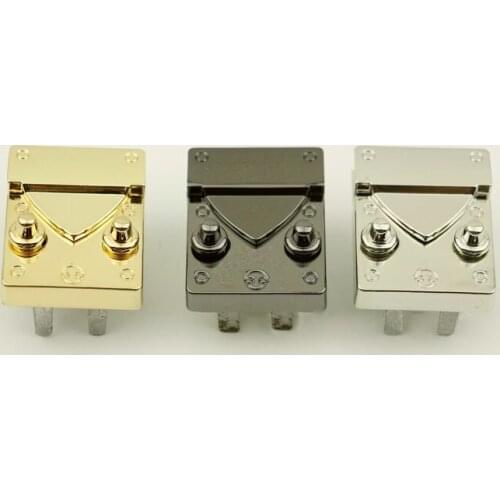 10 Pieces New Luggage Hardware Accessories Thickened Lock Clasp Bag Screw Press Locks Leather Bag box Metal Lock