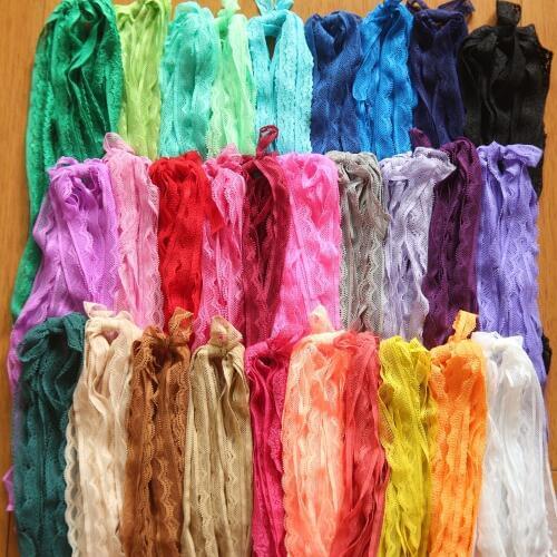 110 Yards Random Mix 11 Colors 14mm Width Elastic Stretch Lace Trim Sewing/garment/clothes Elastic Lace