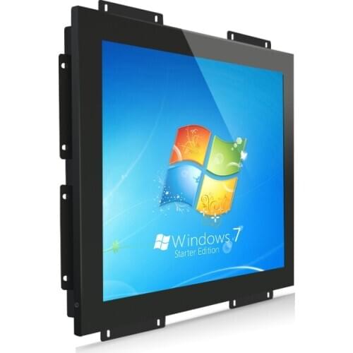 15 inch high-definition metal shell monitor display embedded industrial metal shell display multi-interface