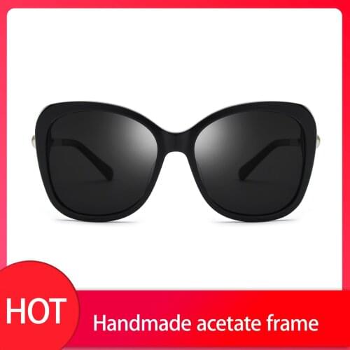 2021 Cat Eye Sunglasses Korean Brand Design Women Mens Acetate High Quality Popular UV400 Sunglasses with Pearl Frame