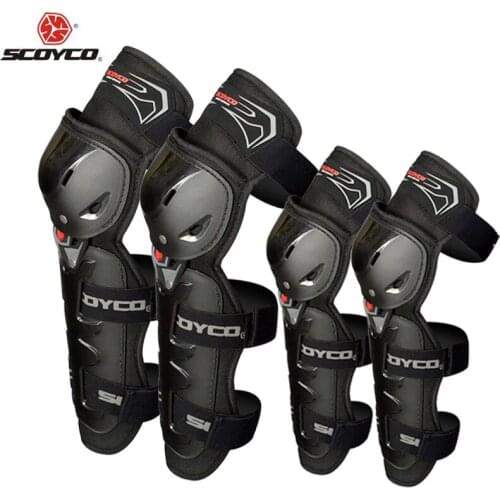 Scoyco Motorcycle Racing Elbow pads and Kneepads Motocross MX Protector K11H11 Motorbike Riding Protective Gear 4PCS