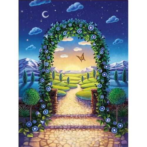 5D DIY diamond painting Morning Glory home decor diamond Embroidery full square 3D Cross stitch kits mosaic stickers C227