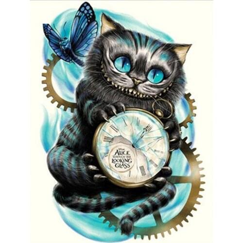 Clock Owl DIY diamond painting kits animal dimaond embroidery full drill diamond painting mosaic full round drill Hang mural