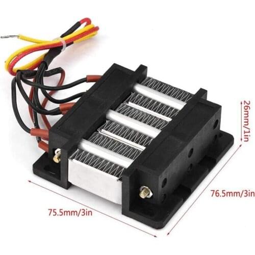 12/24/36/48V220V PTC Ceramic Air Heater Insulated PTC Ceramic Air Heater 150-200W Small Space Heating Element DIY Heating Tools