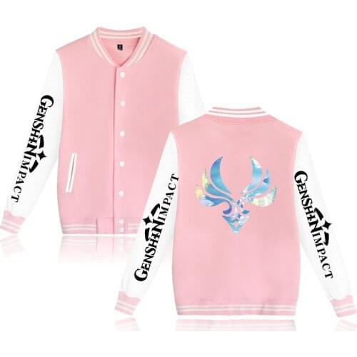 Classic Game Genshin Impact Cool Girls Baseball Sweatshirt Casual Baseball Jacket Men/Women streetwear Autumn Clothes tops