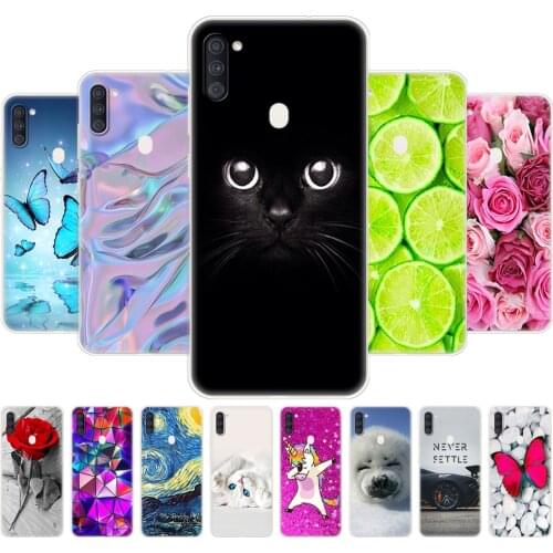 For Samsung A11 Case 6.4" Soft Silicon Tpu Back Phone Covers For Samsung Galaxy A11 Galaxy A11 A 11 SM-A115FZWNSER a115 Cartoon