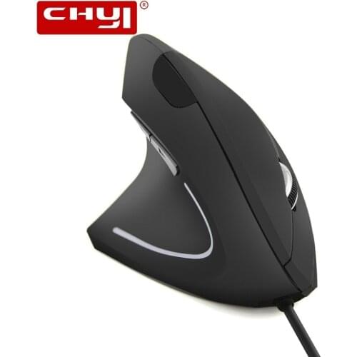 Left-handed Mouse Ergonomic Wired Vertical Office Computer Mice Optical 1600DPI 6 Buttons USB Game Mause for PC Laptop