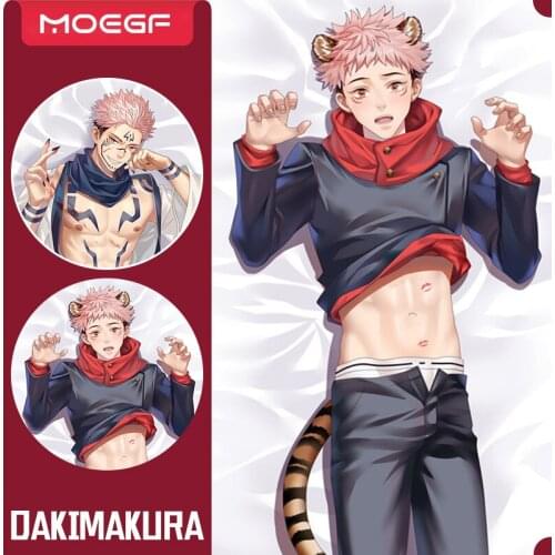 Anime JK Itadori Yuji Dakimakura Body Pillowcase Itadori Yuji Pillowcase Hugging Pillow