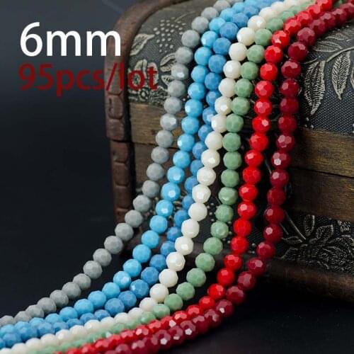Ball Faceted Chinese Crystal Loose Beads 6mm 98pcs High Quality Round Sphere Shape for Jewelry Making Bracelet DIY Hot Sale