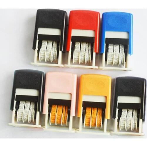 Stamp Time Hand Account Diy Handle Account Date Stamp Adjustable Stamp Automatic Ink Back Roller Stamp Text Date Stamp