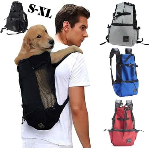 Puppy Dog Bag Pet Carrier Pouch , Breathable Mesh Shoulder Backpack for Small Medium Cats Chihuahua Outdoor Travel Play