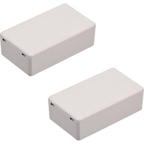 Uxcell ABS Electronical Plastic DIY Junction Project Box 70 x 45 x 18mm / 71 x 41 x 23mm Enclosure Shell White 2pcs/lot