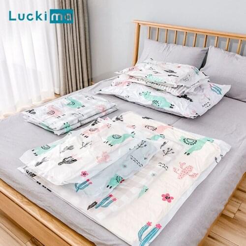 Vacuum Bag Storage Bags for Clothes Quilt Blanket Down Jacket Home Compressed Organizer Travel Saving Space Bag Seal Packet