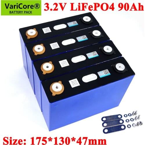 VariCore 3.2V 90Ah LiFePO4 battery can form 12V battery Lithium-iron phospha 90000mAh Can make Boat batteries, car batteriy