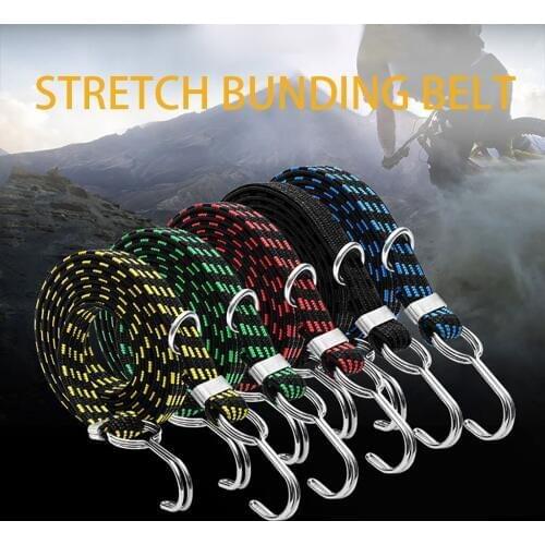 Luggage Tied Rope Stacking Banding Elastic Cord Strap For Motorcycle Bicycle Designed to be easy to use Delivery in random