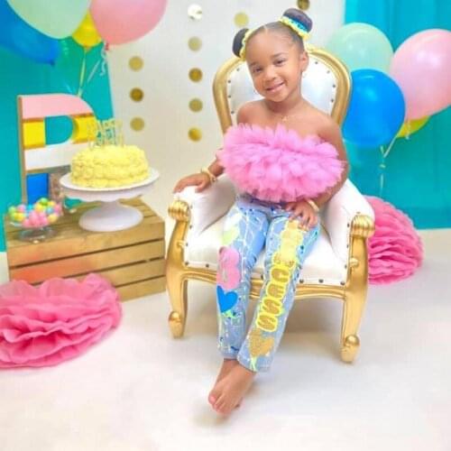 Hot Pink Kids Tulle Tops Tiered Ruffle Tulle Blouse Little Girl Photo Shoot Tops Mother & Kids Dres Tulle Shirts Beach Wear