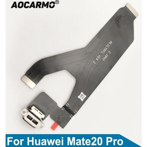 Aocarmo Type-C USB Charging Port Charger Dock Connector Flex Cable For Huawei Mate 20 Pro LYA-AL00