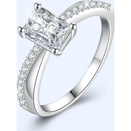 New Rings 925 Silver Jewelry with Zircon Gemstone Fashion Wedding Promise Party Accessories Finger Ring for Women Gift Wholesale