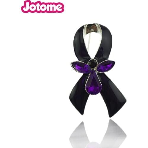 100pcs Purple Day Gift Nurse Hat Epilepsy Sarcoidosis Cancer Awareness Purple Ribbon Angel Campaign Enamel Brooch Pin