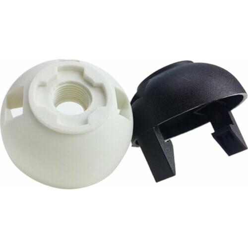 2PCS 250V 4A E27 Light Bulb Base Plastic Full Lamp Holder Pendant Socket Lampshade Ring For E27 Light Bulb White Black