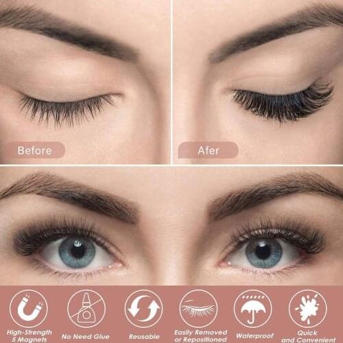 6Pairs 3D Mink Lashes Natural Eyelashes Faux Cils Makeup Eyelashes False Fake Dramatic Maquiagem Eyelash Extension Wholesal J3I1