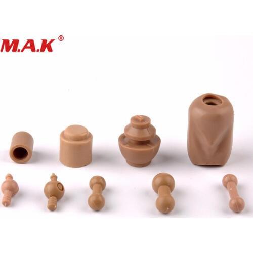 9pcs 1/6 scale head carving neck foot let body connectors neck joint for 1/6 and 12" action figure toys accessory
