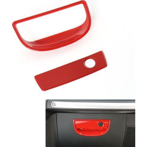 ABS Passenger Side Handle Bowl Cover Inner Trim Storage Box Cover Trim Decorative Sticker For Wrangler 2014-2016 Car Styling