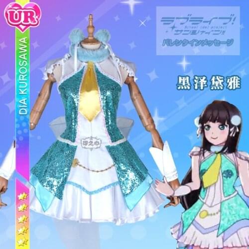 Anime Love Live Sunshine Tsushima Yoshiko Christmas Night Awaken Uniform Cosplay Costume Halloween Free Shipping Customized 2018