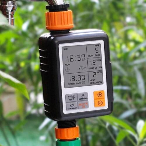 Automatic Irrigation Water Timer Lcd Screen Sprinkler Controller Outdoor Garden Watering Timer Device Controller Tool