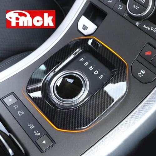 For Land Rover Range Rover Evoque 2012-2019 Carbon Fiber Car Accessories Center Console Gear Shift Cover Trim Decorative Frame