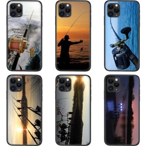 TPU Phone Bags Case For Huawei P50 P Smart 2021 P40 Lite E P 40 P40Lite P40 Pro 2019 2020 Carp Fishing Rods Colors