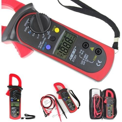 Digital LCD Disaplay Clamp AC/DC Multimeter Amp Volt Meter Resistance Tester 28TC