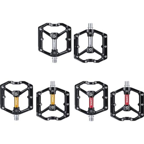 CXWXC Mountain Bike Pedals Flat Bike Pedals 3 Sealed Bearings Bicycle Pedals Platform Black