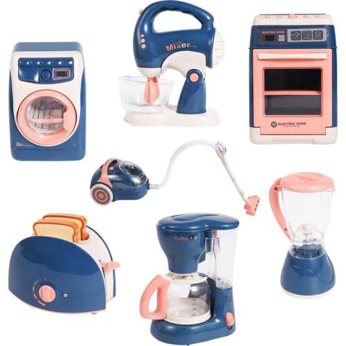 Childrens play house mini washing machine kitchen toys boys and girls simulation electric small appliances set Children toys