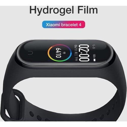 New 5pcs Hydrogel Film / Grinding Protective Film For M4 Xiaomi Mi Band 4 Smart Watch Screen Protector Tempered Glass