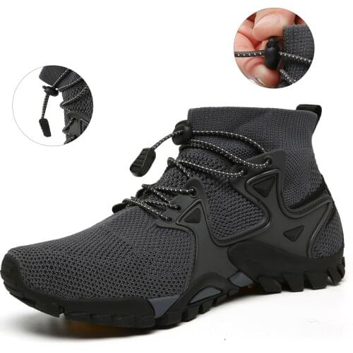 Summer Mens Casual Shoes Mesh Breathable Mens Sneakers Outdoor Slip-On Mens Shoes Lightweight Mens Wading Shoes Hot Sale