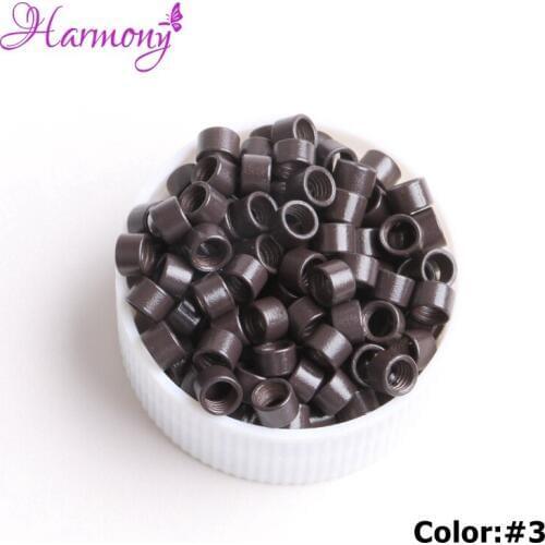 Harmony Plus Hair 4.0mm 8 bottles Hair Extension Microringe Micro links Rings Beads Links with Screws thread aluminium