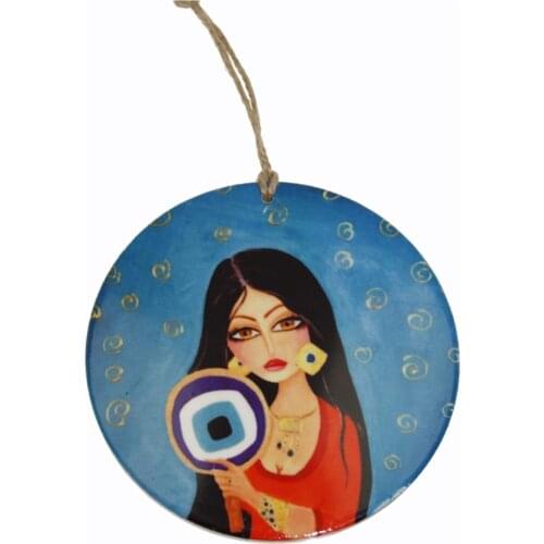 Amulet Model Traditional Wall Ornament Diameter: 11 cm Nostalgic Original Vernacular