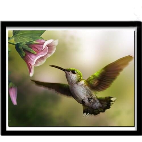 Diy Diamond Painting Cross Stitch Kits Humming Bird Diamond Mosaic Animal Diamond Embroidery Handmade Wedding Decoration