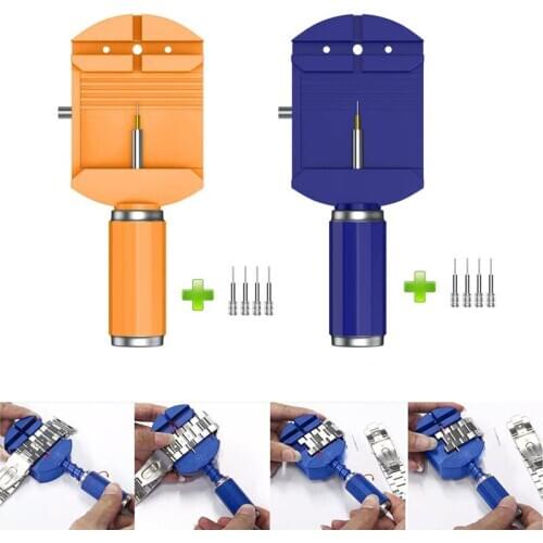 Hot Watch Band Spring Bars Strap Link Pins Remover Adjuster Opener Repair Tools Kit+4 Pins AIC88